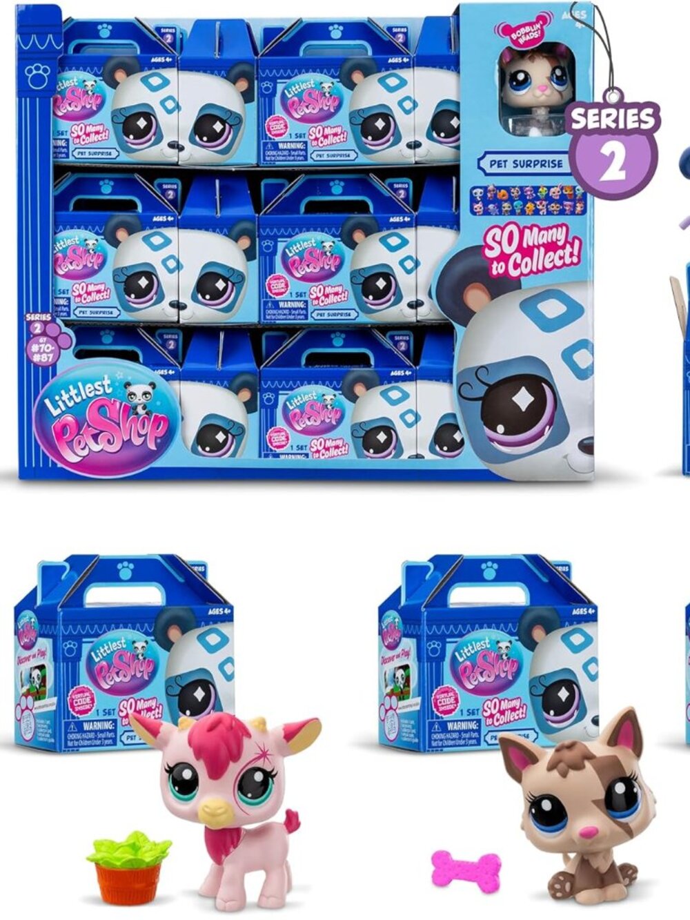 Littlest Pet Shop  18 Pet Collector Set - 18 Indivually Boxed Figures + Display!